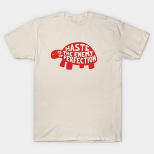 Haste is the enemy of perfection T-Shirt